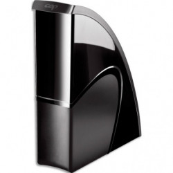 CEP Porte-revues CepPro polystyrène 100% recyclé et 100% recyclable. Dim (hxp): 31x27cm. Dos 8,5 cm. Noir