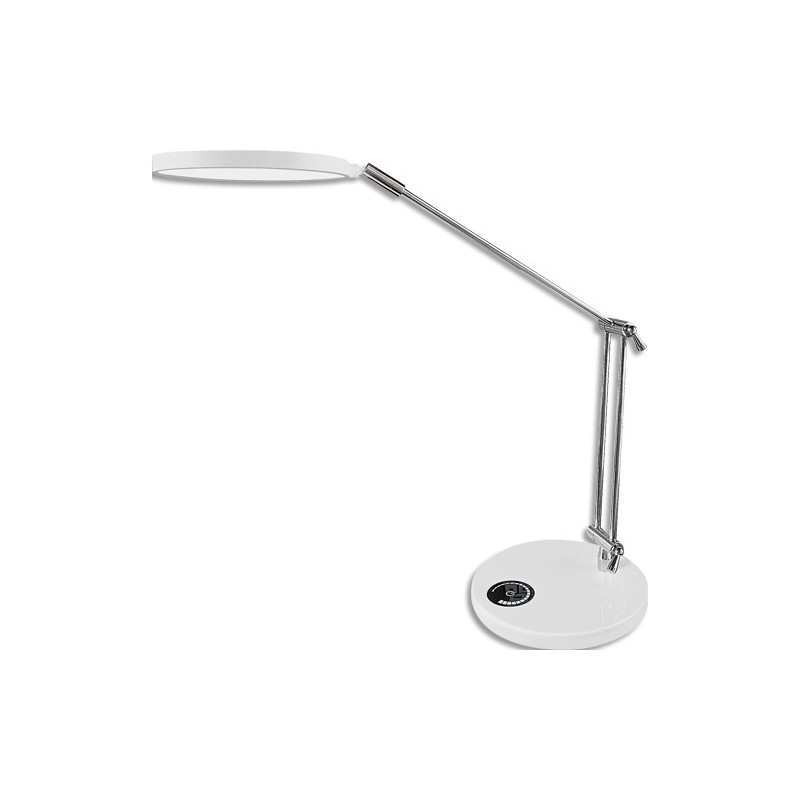 HANSA Lampe LED SPARK. Variateur lumière 12W, 30000h, 600lm, 4000K. Tête: &Oslash;14 cm, socle: &Oslash;18 cm. Bla