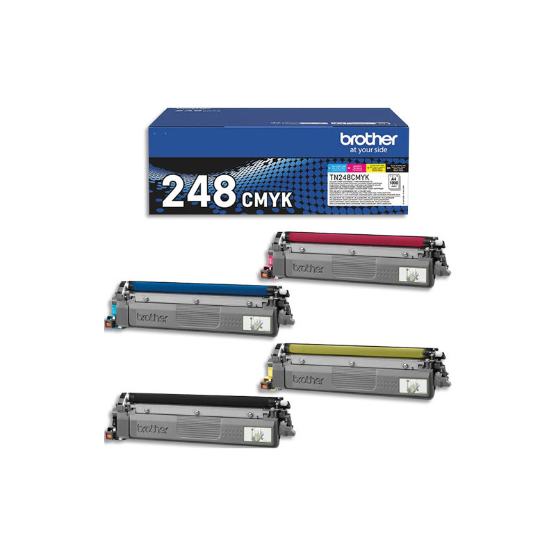 BROTHER Pack Cartouche Laser TN-248 Standard (4x1000 pages) 4 Couleurs TN248VAL