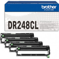 BROTHER Pack de 4 Tambours DR-248 noir/cyan/magenta/jaune DR248CL