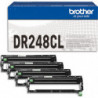 BROTHER Pack de 4 Tambours DR-248 noir/cyan/magenta/jaune DR248CL