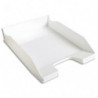 EXACOMPTA Corbeille à courrier Combo Midi Office. Dim (l x h x p) : 25,5 x 6,5 x 34,6 cm. Blanc Glossy