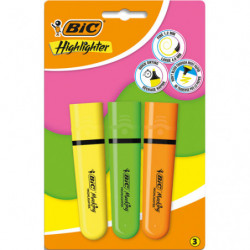 BIC Blister 3 surligneurs...