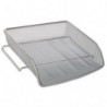 ALBA Corbeille à courrier en métal Mesh - Dimensions (l x h x p) : 27 x 6,5 x 34 cm. Coloris gris métal
