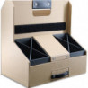 OXFORD Organisateur de bureau mobile SAVANA, en carton recyclé. Dim (lxhxp) : 28x28x17,5 cm. Kraft/Noir