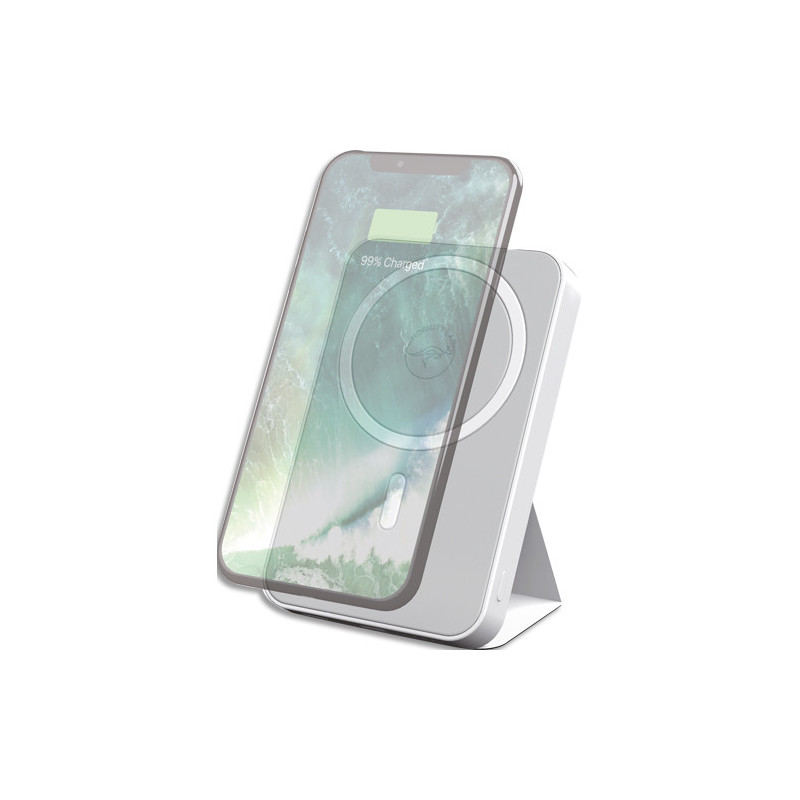MOBILITY LAB Power Bank 5000mAh à induction magnétique - Blanc