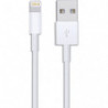APM C&acirc;ble MFI, USB-A &#47; Lightning, m&acirc;le &#47; m&acirc;le, blanc, 2m