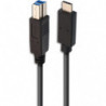 APM C&acirc;ble USB-C / USB-B 3.0, USB 3.0, m&acirc;le / m&acirc;le, noir, 2m