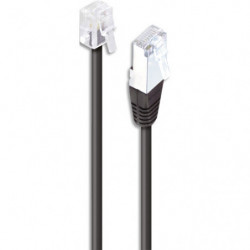 APM C&acirc;ble ADSL, RJ11 / RJ45, m&acirc;le / m&acirc;le, noir, 5m