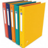 OXFORD Classeur 4 anneaux Bicolor Recycl+ rembordé carte, format A4. Dos 4 cm. Coloris assortis