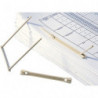 FAST Boîte de 50 relieurs plastique 6 cm pour archivage de documents perforées. Coloris beige
