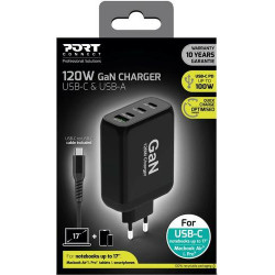 PORT DESIGNS Chargeur GAN 4P 120W 900107