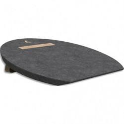 ALBA Repose-pieds PET 100% recyclé (bouteille d&#39;eau recyclée) - gris&#47;bois