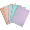EXACOMPTA Protège-documents en polypropylène AQUAREL, 100 vues. Coloris assortis pastel