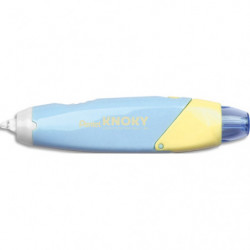 PENTEL Ruban de correction rétractable et rechargeable KNOKY. Ruban 5mm x 6m. Corps bleu pastel. Blister
