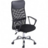 Fauteuil de bureau ergonomique au design moderne, assise noire et dossier en résille