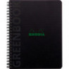 RHODIA Cahier à spirale polypropylène recyclé GREENBOOK 17x21cm 160 pages recyclées 90g Q5/5. N