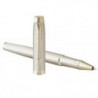PARKER Stylo roller IM Monochrome champagne, Pointe fine avec recharge d'encre noire, Étui cadeau