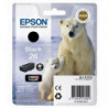 EPSON Cartouche jet d'encre N&deg;26 - Ours polaire - T2601 - Noir - C13T26014012