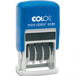 COLOP Mini dateur S120 sans plaque. Encrage automatique. Hauteur de l&#39;empreinte : 4 mm. Encre noir