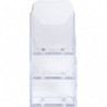 EXACOMPTA Porte-brochures 3 compartiments DL 1/3 A4 - Cristal 73158D