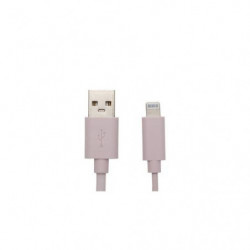 APM C&acirc;ble Lightning MFI rose 1m 600400