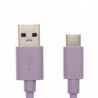 APM C&acirc;ble USB Type-C violet 1m 600404