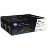 HP 305A CF370AM Pack 3 Toners Cyan Magenta Jaune Authentiques HP Color LaserJet Pro M351/M375/M451/M475