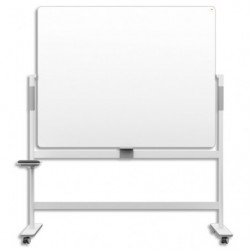 NOBO Tableau blanc pivotant à 360&deg; mobile MOVE&amp;MEET. Dim: 1500 x 1200 mm.