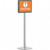 DURABLE Présentoir sur pied INFO STAND BASIC A3, affichage 2 côtés. Livré avec 2 DURAFRAME MAGNETIC