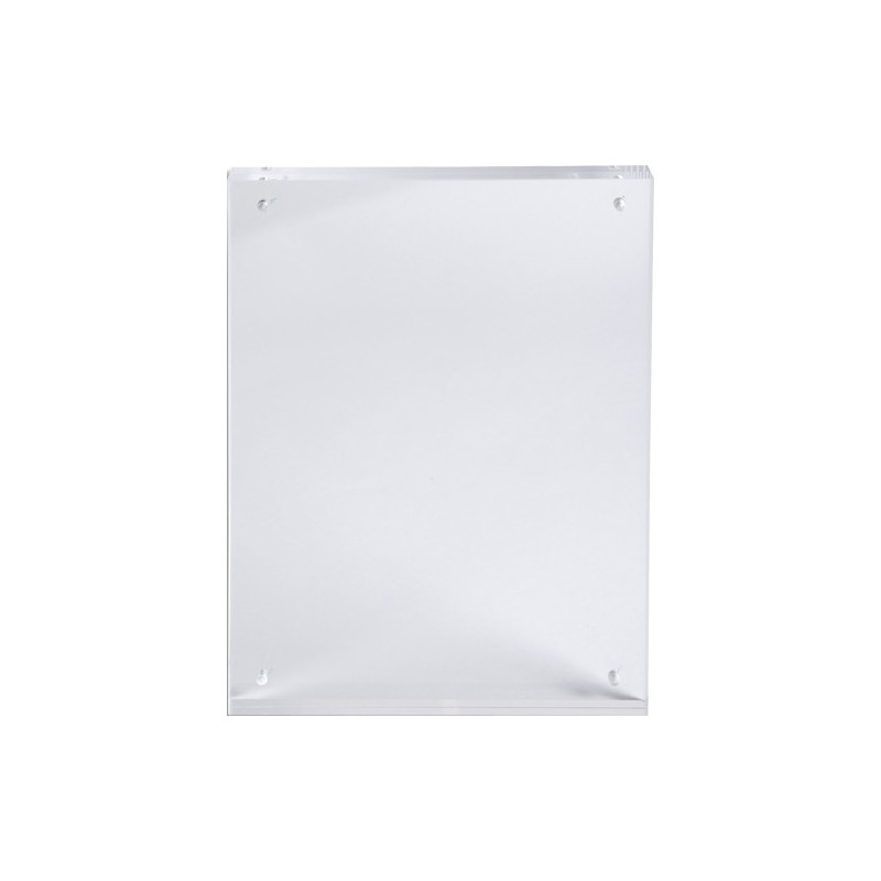 EXACOMPTA Lot de 3 Cadres photo en acrilyque transparent avec fermeture magnétique, format A7