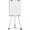 BI-OFFICE Chevalet magnétique pieds à roulettes, surface laquée. Dimensions : 750 x 1065 mm