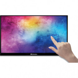 VERBATIM Ecran portable tactile Full HD 1080p 15&#39;&#39; USB-C pour téléphone, tablette et PC