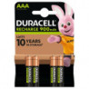 DURACELL Blister de 4 accus rechargeables AAA HR3 850 mAh 05000394039308
