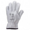 COVERGUARD Paire gants cuir fleur de vachette, élastique serrage dos du poignet,sensation seconde peau T9