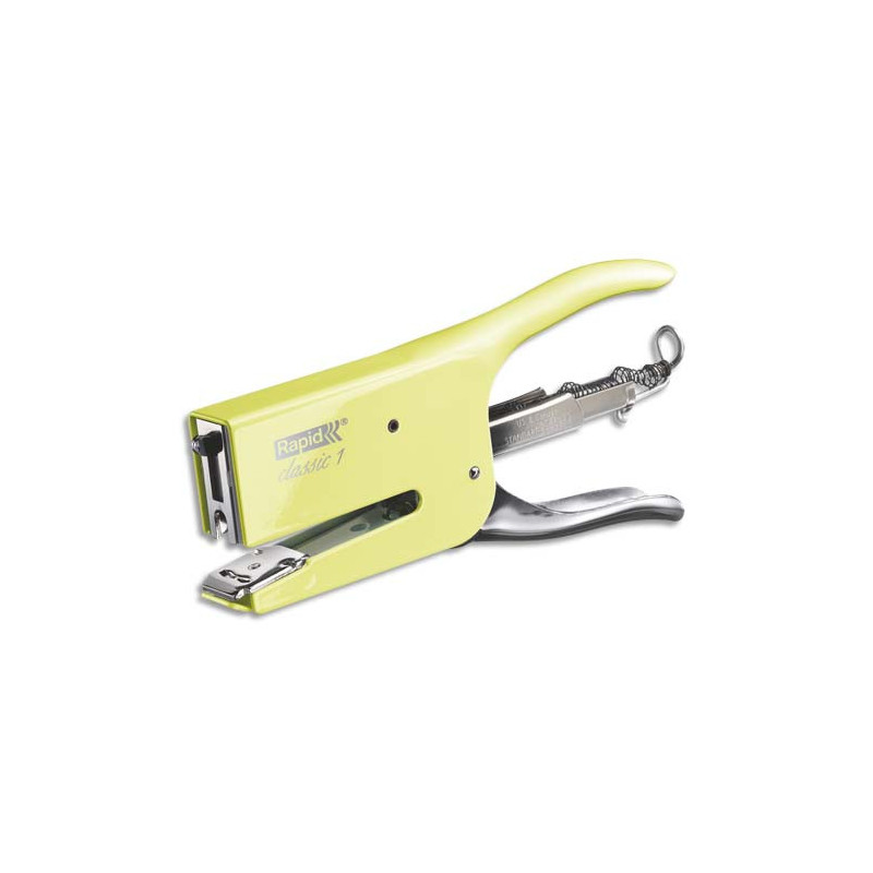 RAPID Pince agrafeuse K1 MELLOW YELLOW - En métal - Agrafes 26/6-8+ - Capacité 50 feuilles