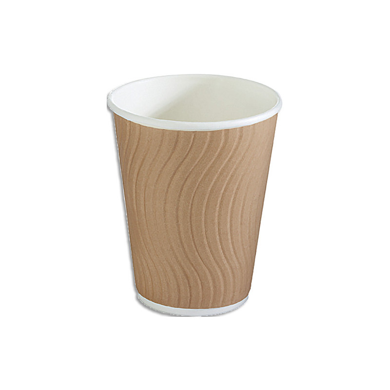 HUHTAMAKI Sachet de 30 gobelets 25 cl double paroi pour boisson chaude