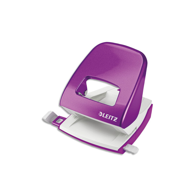 LEITZ Perforateur NeXXT Violet - 2 trous en métal - Capacité 30 feuilles - Livré en Boîte