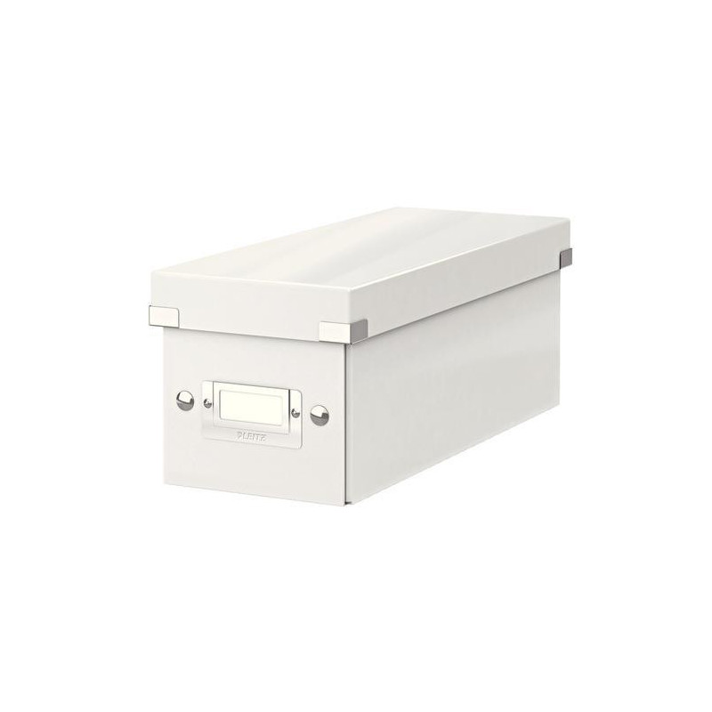 LEITZ Boîte de rangement CD Click&Store Office Blanc - contenance de 22 boîtes standard ou 44 slim