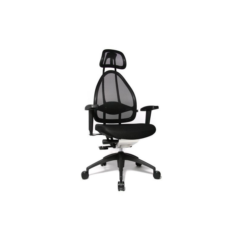 TOPSTAR Fauteuil COSMIC 2, assise densité de mousse 65 kg&#47;m3 avec accoudoirs, mécanisme synchrone noir
