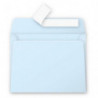 CLAIREFONTAINE Paquet de 20 enveloppes 120g POLLEN 9x14cm. Coloris Bleu clair