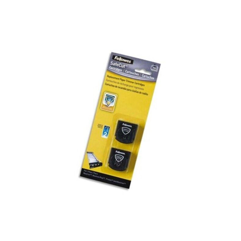 FELLOWES Kit de 2 lames de rechange coupe droite 5411401