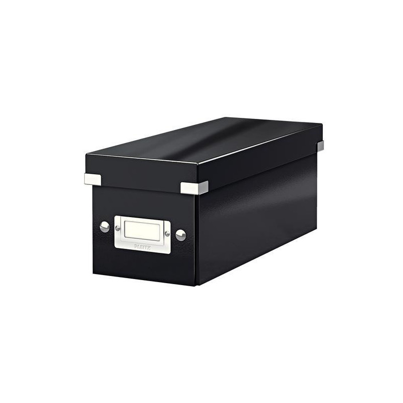 LEITZ Boîte de rangement CD Click&Store Office Noir - contenance de 22 boîtes standard ou 44 slim