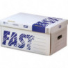FAST Lot de 5 conteneurs archive FAST. Montage manuel. Coloris Blanc&#47;Bleu