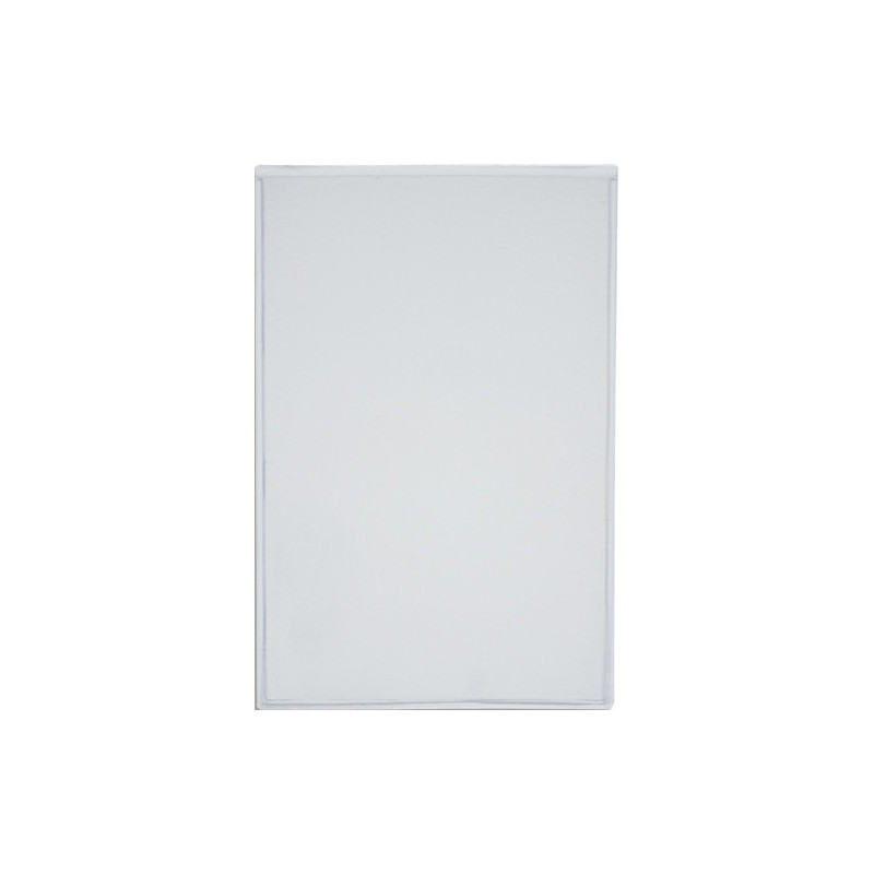 OXFORD Etui 2 faces en PVC 15/100eme. Format A5 14,8x21cm. Coloris transparent