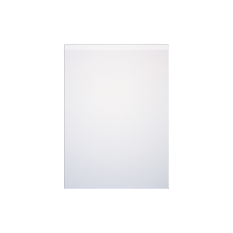 OXFORD Etui 2 faces en PVC 15&#47;100eme. Format A5 10,5x15cm. Coloris transparent