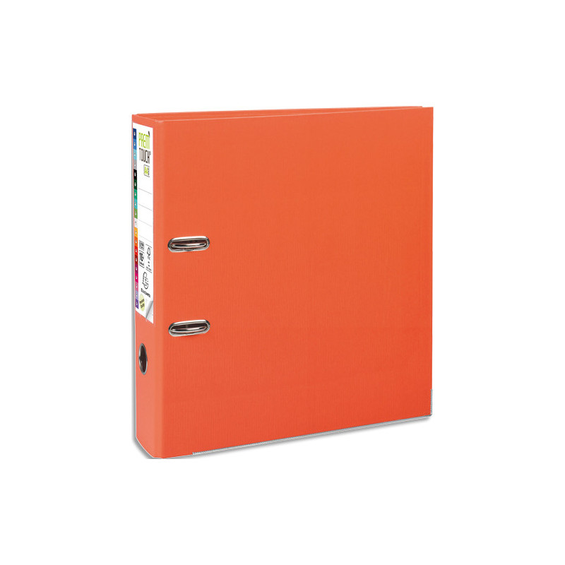 EXACOMPTA Classeur à levier en polypro PREMTOUCH dos de 8cm, coloris orange