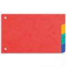 EXACOMPTA Jeu d&#39;intercalaires 4 positions en carte lustrée 3&#47;10e format 10x15 cm 225g