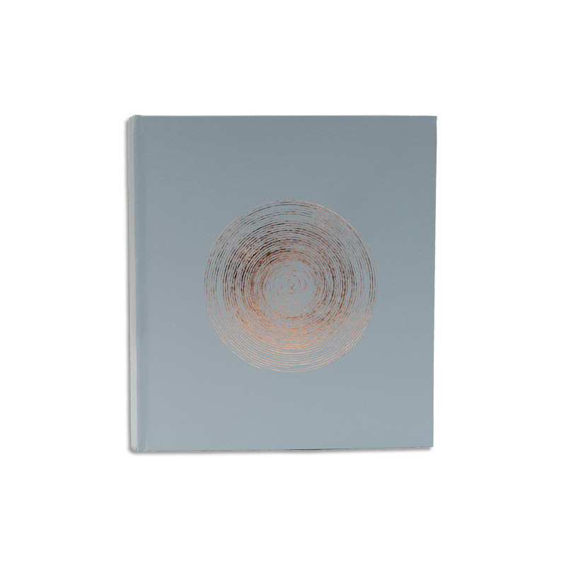 EXACOMPTA Album photos livre ELLIPSE. Capacité 300 photos, pages Blanches. 29x32 cm, coloris Gris