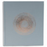 EXACOMPTA Album photos livre ELLIPSE. Capacité 300 photos, pages Blanches. 29x32 cm, coloris Gris